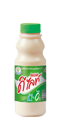 นมเปรี้ยวปราศจากไขมัน สูตรน้ำตาล 0.1% (ตราดัชมิลล์ดีไลท์) 400 มล.