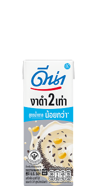 ดีน่านมถั่วเหลือง ยูเอชที สูตรผสมงาดำ 2 เท่า น้ำตาลน้อย 180 มล.