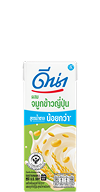 น้ำนมถั่วเหลือง ยูเอชที ดีน่ากาบา สูตรผสมจมูกข้าวญี่ปุ่น 180 มล.